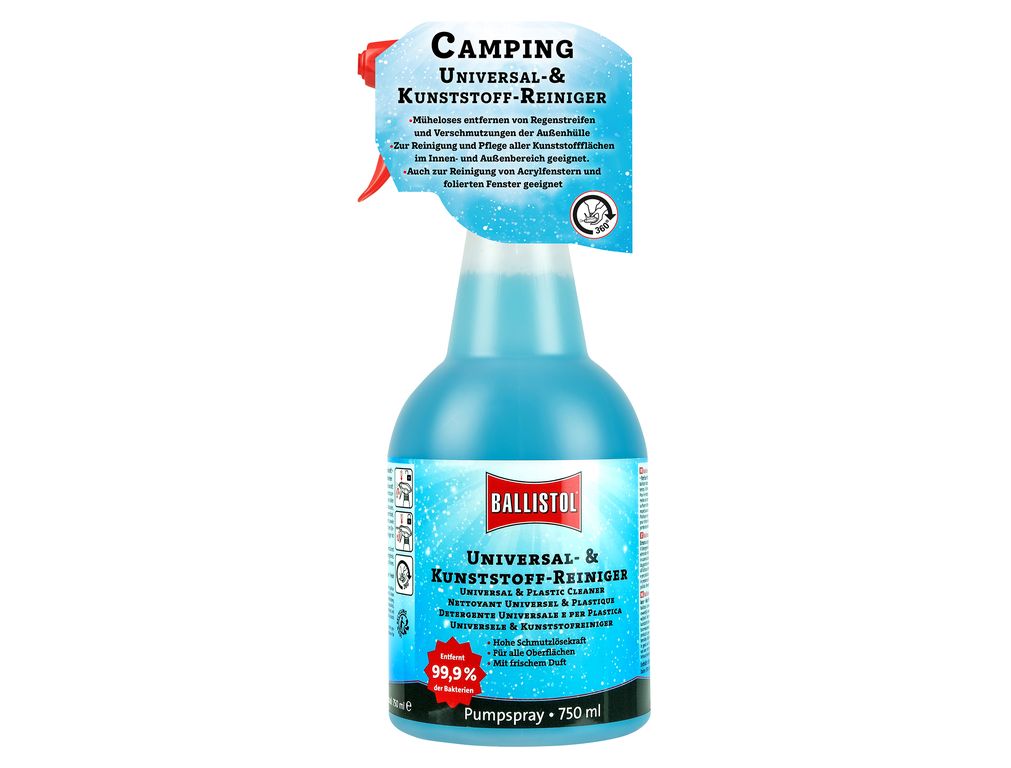 Ballistol Universal-Kunststoffreiniger 750ml – Effiziente Reinigung für Innen & Außen Ballistol Universal-Kunststoffreiniger 750ml – Effiziente Reinigung für Innen & Außen