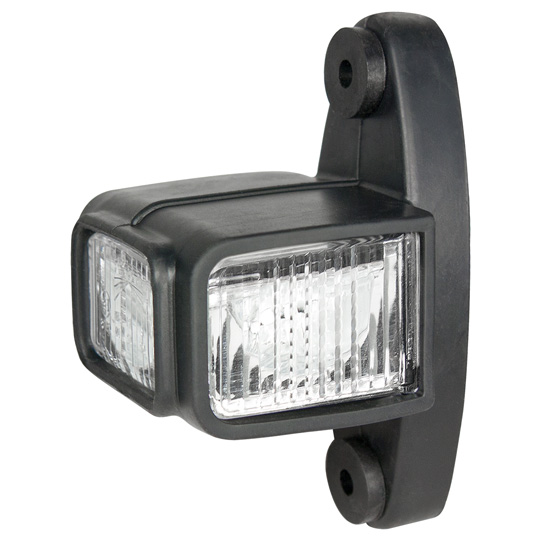 127557155 Superpoint IV LED-Blinklicht, 12/24 V, Linksseitiger Anbau, Rot/Weiß/Gelb, 1m Kabel, DC