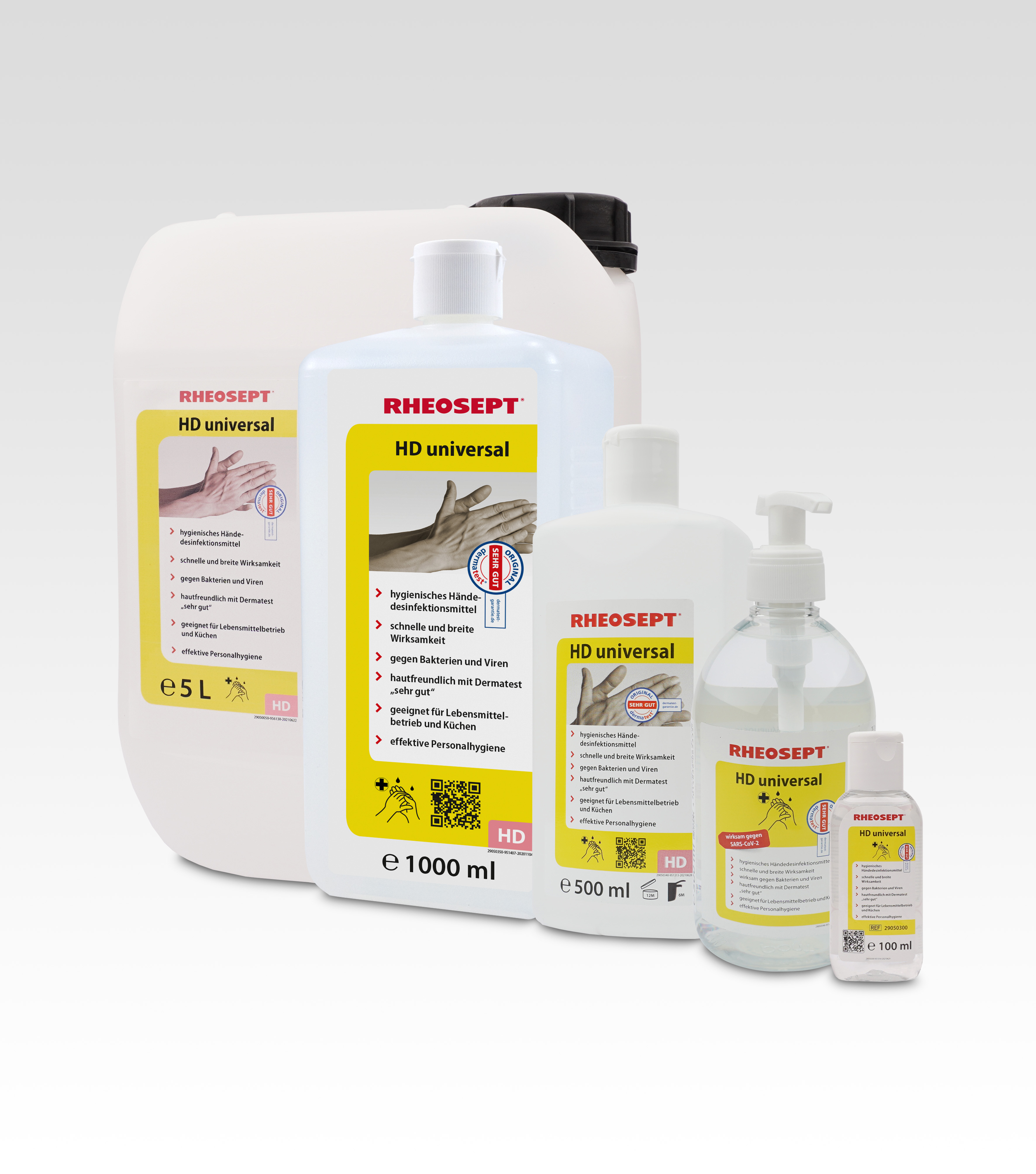 Rheosept HD universal Eurospenderpatrone 500 ml - Effektive Händedesinfektion und Hautschutz Rheosept HD universal Eurospenderpatrone 500 ml - Effektive Händedesinfektion und Hautschutz