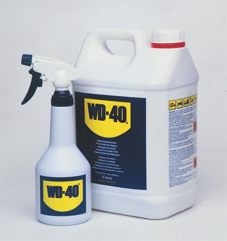 WD-40 5L Kanister mit Zerstäuber - Vielseitiges Schmiermittel WD-40 5L Kanister mit Zerstäuber - Vielseitiges Schmiermittel