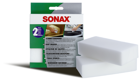 SONAX SchmutzRadierer 2 Stk - Auto Innenraum & Glattleder Reinigung SONAX SchmutzRadierer 2 Stk - Auto Innenraum & Glattleder Reinigung