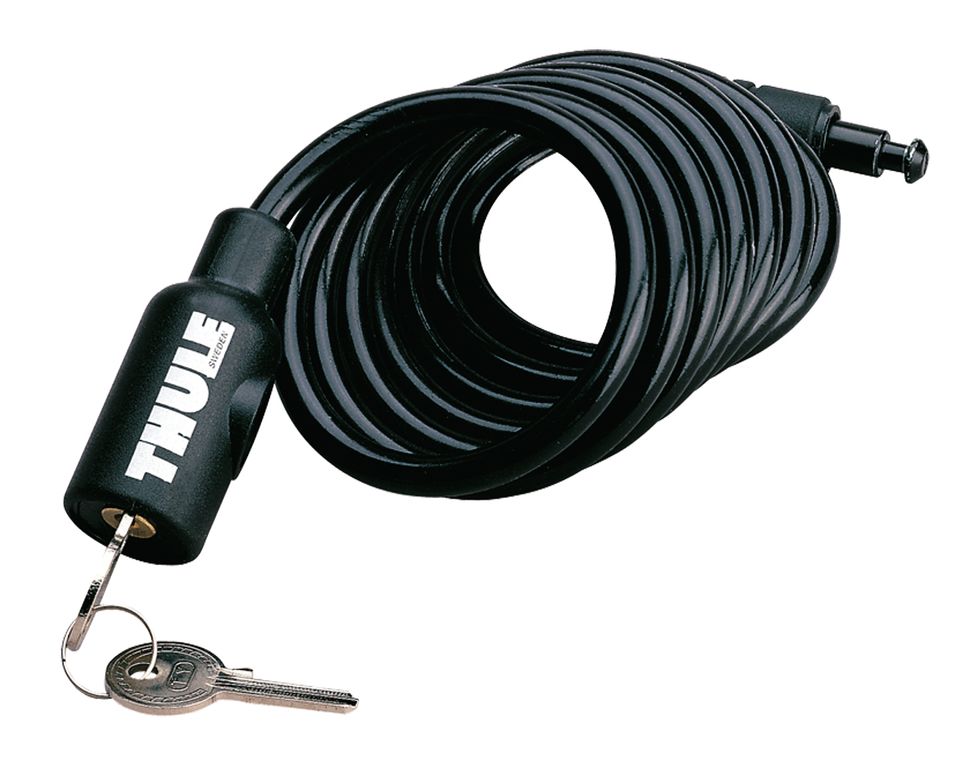 Thule Cable Lock L=180 cm - Hochwertiges Fahrradschloss, Stahlseil mit Kunststoffbeschichtung für zu Thule Cable Lock L=180 cm - Hochwertiges Fahrradschloss, Stahlseil mit Kunststoffbeschichtung für zu
