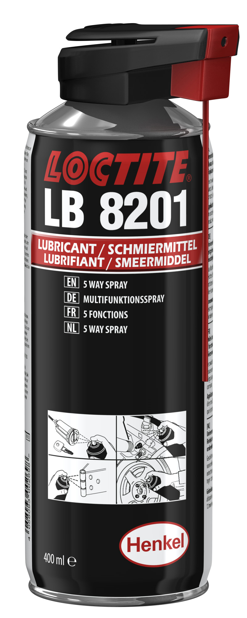 Loctite LB 8201 400ml 5way Spray Schmieröl HENKEL Loctite LB 8201 400ml 5way Spray Schmieröl HENKEL