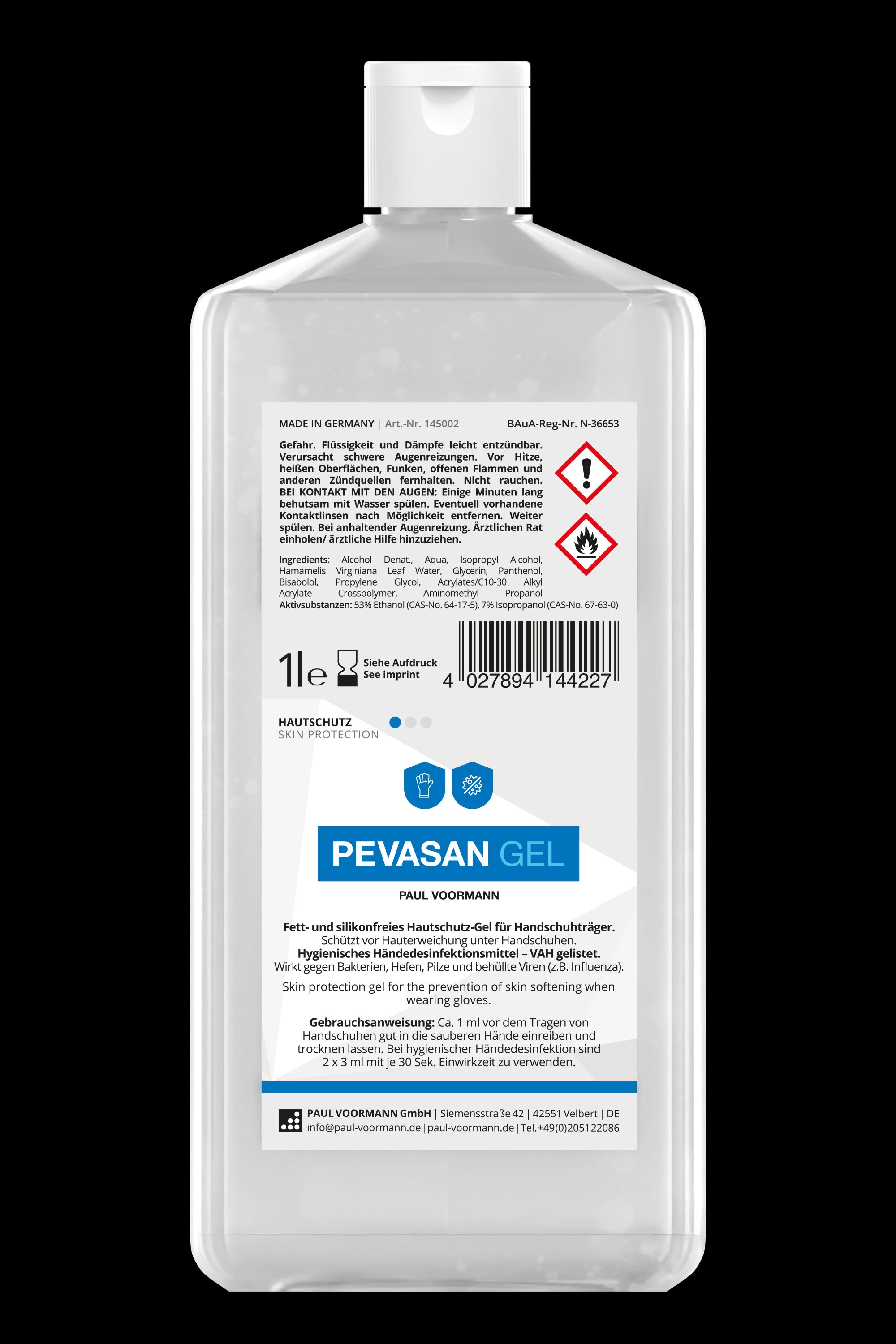Pevasan Gel Haut- und Handschutz 500 ml – Desinfektion und Pflege Pevasan Gel Haut- und Handschutz 500 ml – Desinfektion und Pflege