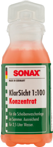 SONAX KlarSicht 1:100 Konzentrat - Scheibenreiniger (25ml)