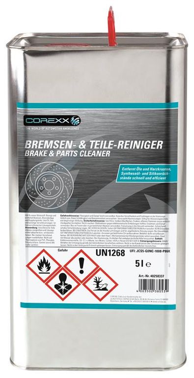 COREXX A1 Bremsenreiniger Kanister – Hochwirksam für Autoteile COREXX A1 Bremsenreiniger Kanister – Hochwirksam für Autoteile