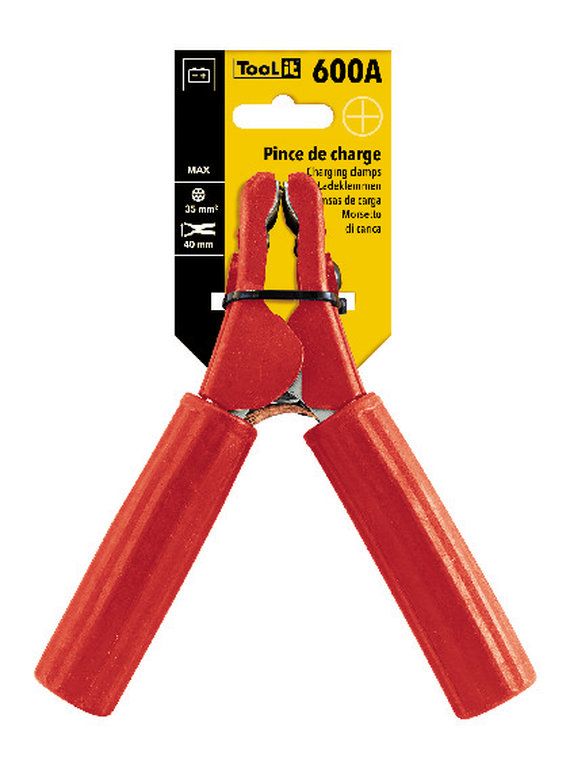 Isolierte 600A Rot Zange von GYS - Professionelle Starthilfe für Fahrzeuge Isolierte 600A Rot Zange von GYS - Professionelle Starthilfe für Fahrzeuge