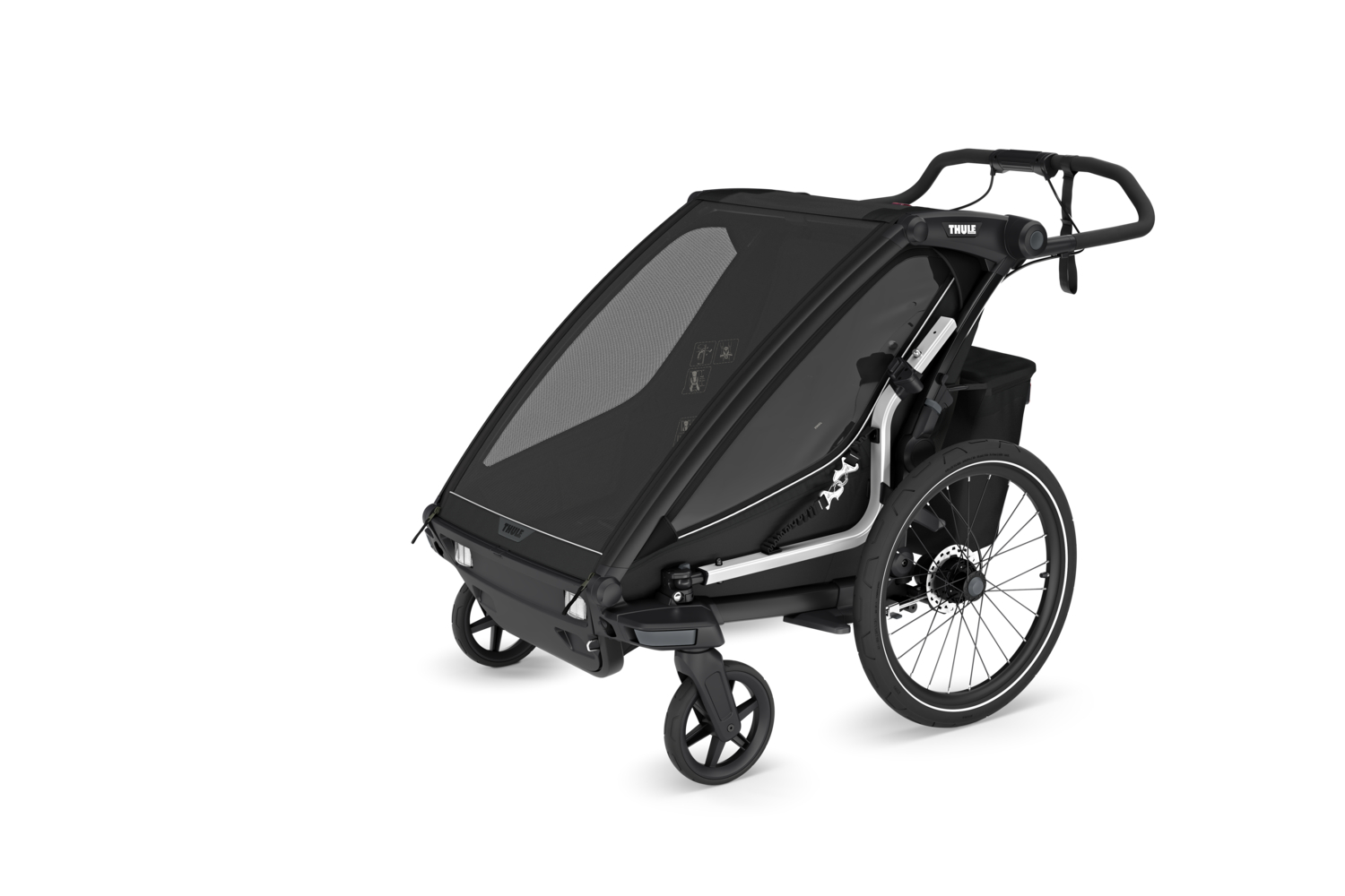 Thule Chariot Sport 2 Zweisitzer Kinderanhänger Schwarz Thule Chariot Sport 2 Zweisitzer Kinderanhänger Schwarz