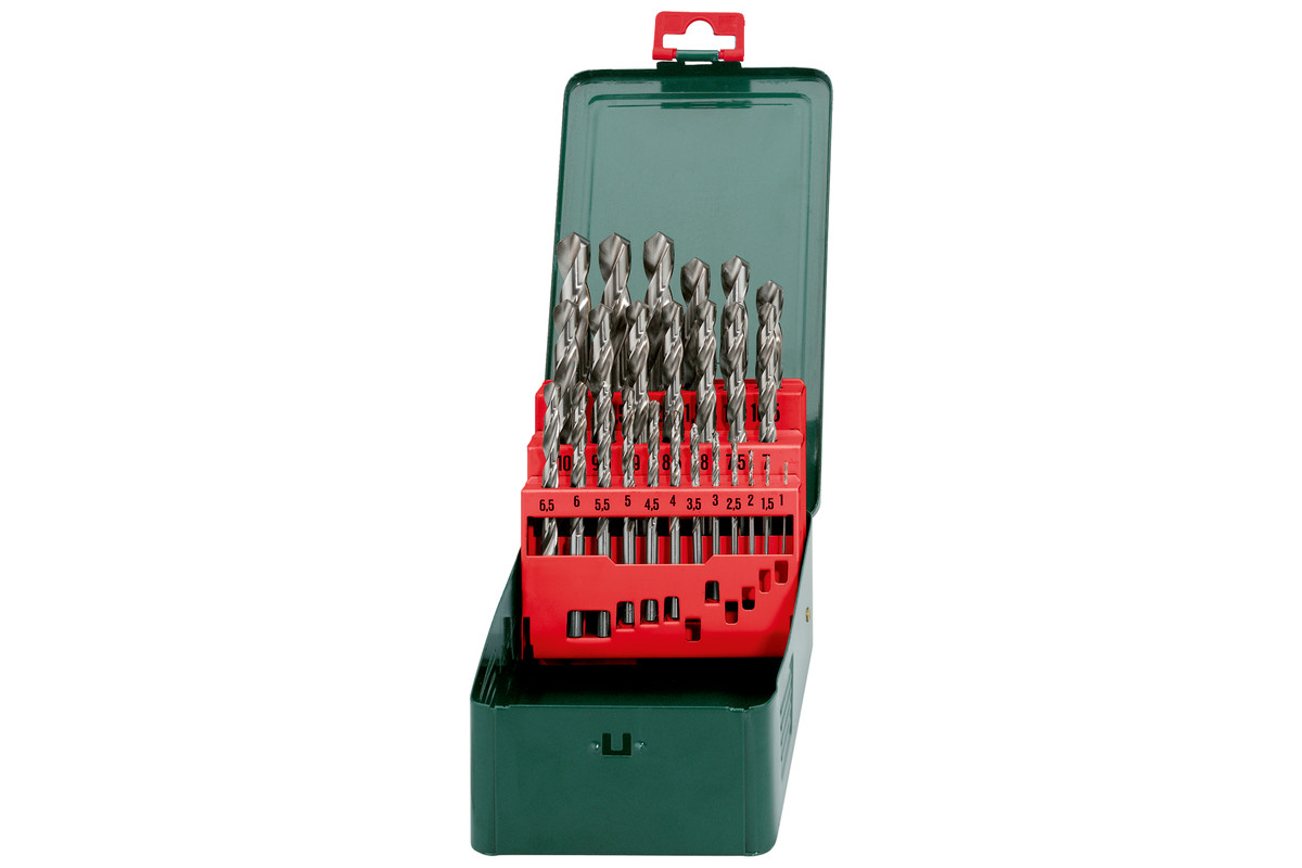 METABO HSS-G Bohrerkassette 25-teilig für Metall - 6 geschliffene Bohrer METABO HSS-G Bohrerkassette 25-teilig für Metall - 6 geschliffene Bohrer
