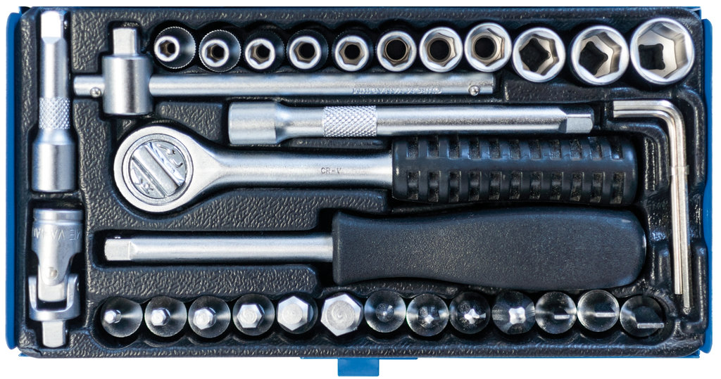 Profi Stecksatz 1/4 Zoll Antrieb Chromstahl - SW-STAHL Profi Stecksatz 1/4 Zoll Antrieb Chromstahl - SW-STAHL