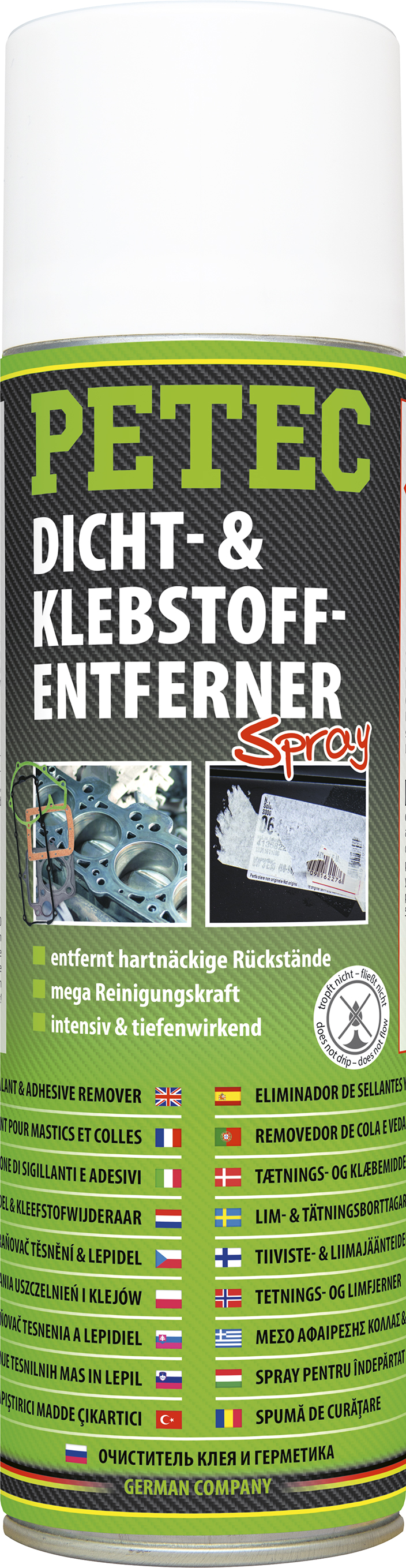 Effektiver Dicht- und Klebstoffentferner in weißer Sprühdose Effektiver Dicht- und Klebstoffentferner in weißer Sprühdose