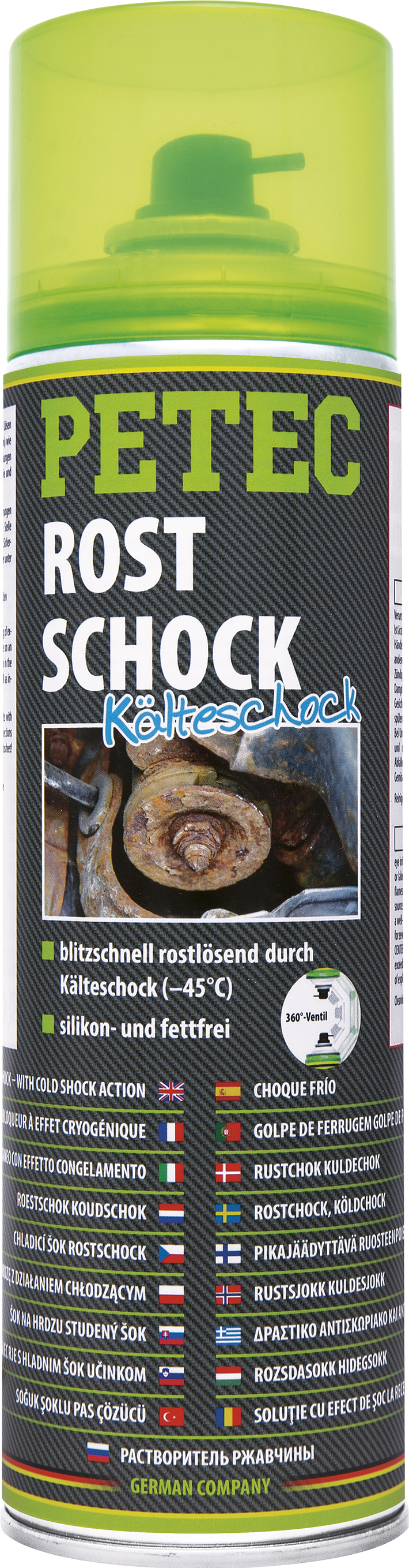 Rostschock transparente Sprühdose 500ml, kriechfähig, silikonfrei Rostschock transparente Sprühdose 500ml, kriechfähig, silikonfrei