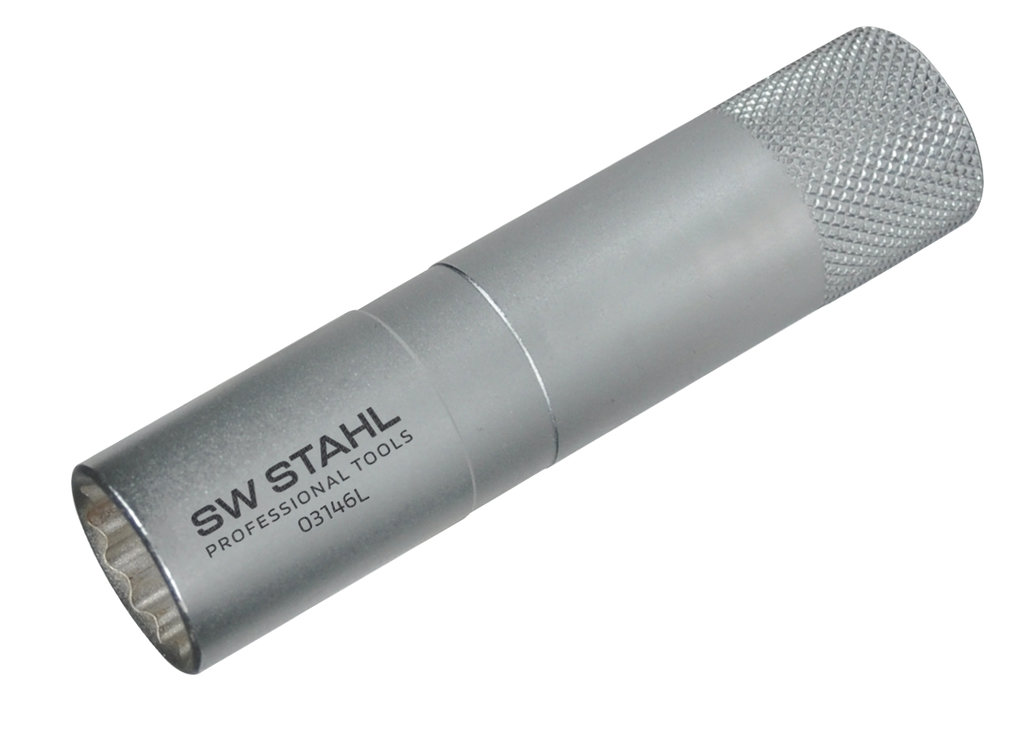 SW-STAHL 3/8 Zoll Kerzeneinsatz - Premium Zündkerzeneinsatz mit Doppelsechskant für neuartige Zündke SW-STAHL 3/8 Zoll Kerzeneinsatz - Premium Zündkerzeneinsatz mit Doppelsechskant für neuartige Zündke
