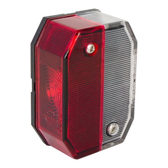 Flexipoint Umrißleuchte 12/24V, Links/Rechts, Lichtschalter Rot/Weiß