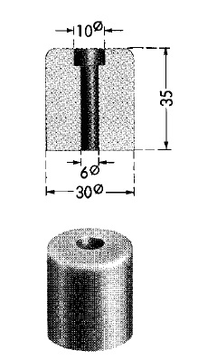 EPDM Gummipuffer 6x30x35mm 70Sh Schwarz HAPPICH EPDM Gummipuffer 6x30x35mm 70Sh Schwarz HAPPICH