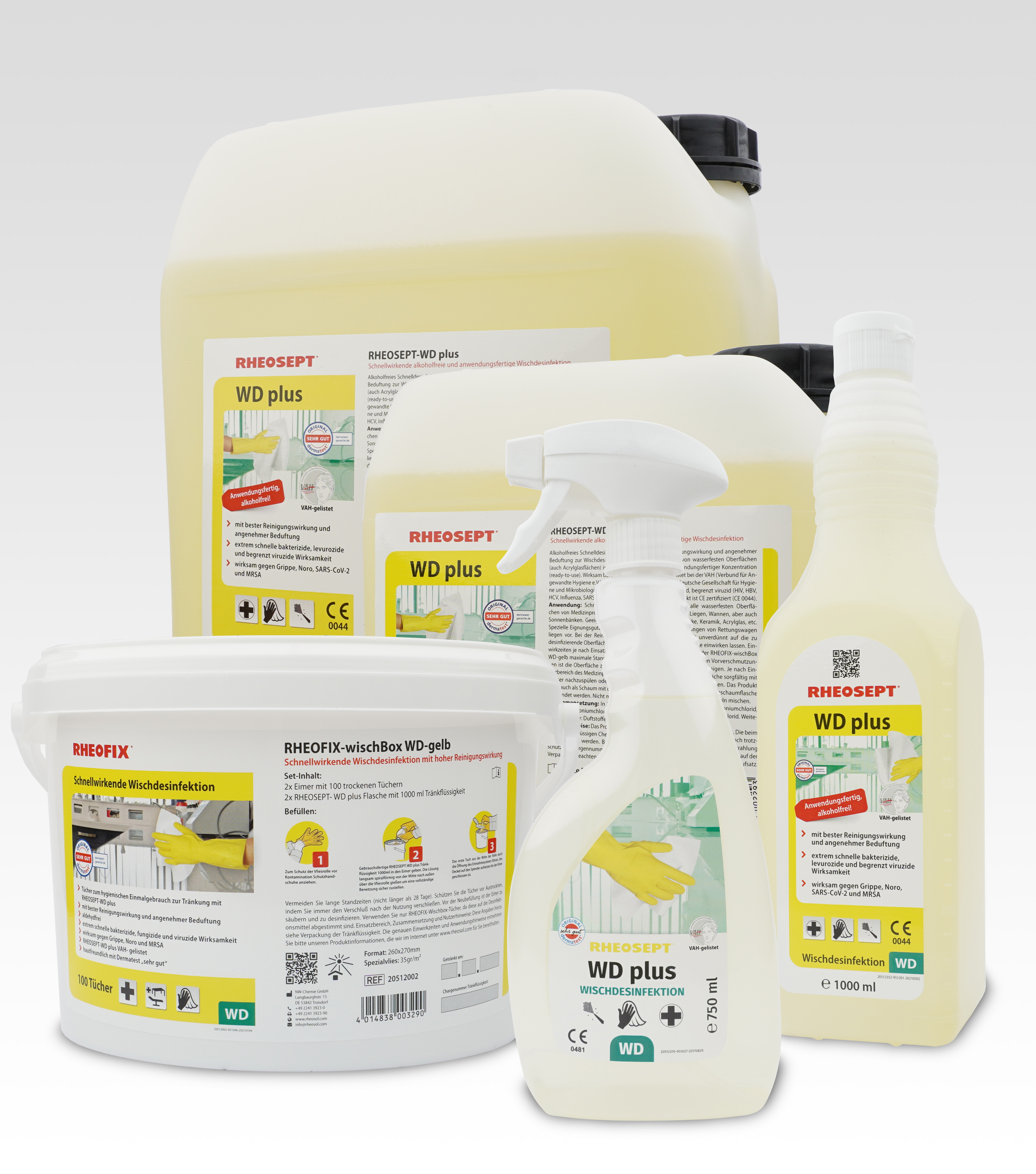 RHEOSEPT WD Plus - Alkoholfreies Schnelldesinfektionsmittel 1000ml mit Schäumer für medizinische Obe RHEOSEPT WD Plus - Alkoholfreies Schnelldesinfektionsmittel 1000ml mit Schäumer für medizinische Obe