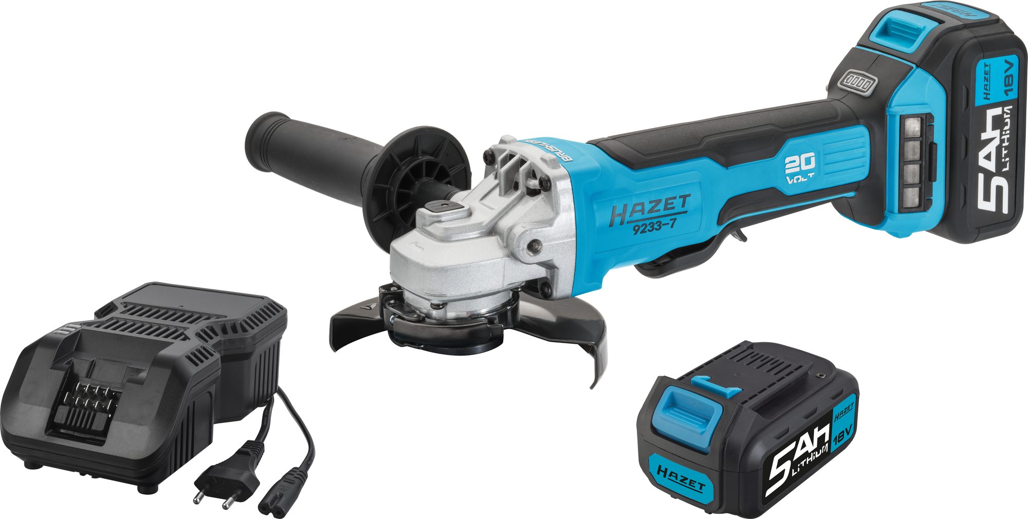 HAZET Akku-Winkelschleifer-Set, 8000 U/min, bürstenloser Motor, inklusive Schnell-Ladegerät und Akku HAZET Akku-Winkelschleifer-Set, 8000 U/min, bürstenloser Motor, inklusive Schnell-Ladegerät und Akku