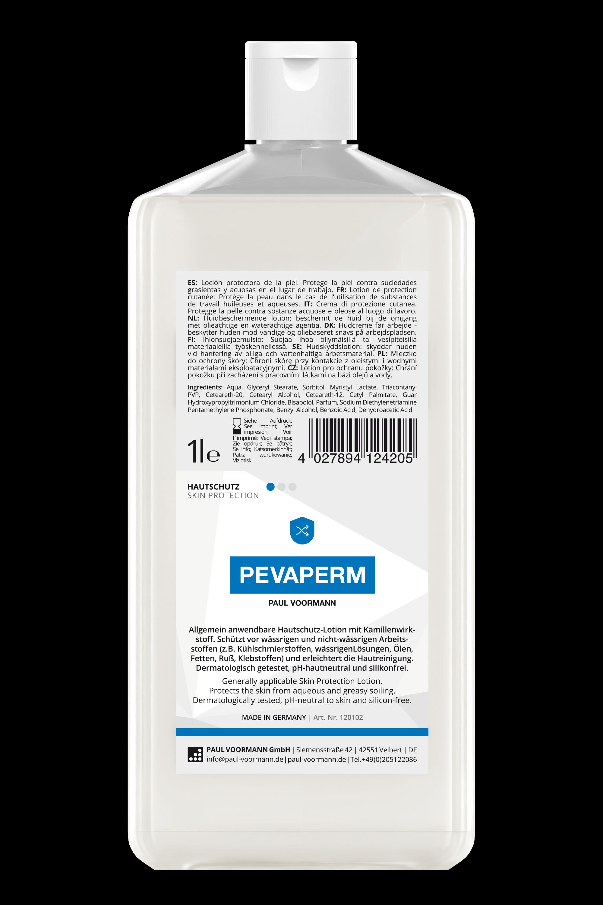 Pevaperm Haut- und Handschutz-Lotion von Paul Voormann - Nicht fettend, zieht schnell ein Pevaperm Haut- und Handschutz-Lotion von Paul Voormann - Nicht fettend, zieht schnell ein