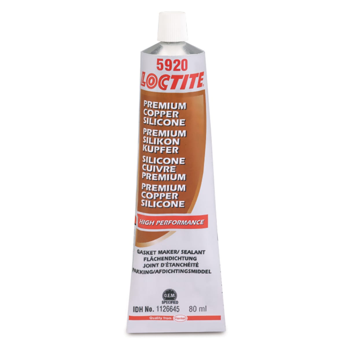 Loctite SI 5920 Hochtemperatur Flächendichtung 80ml - Kupferfarben Loctite SI 5920 Hochtemperatur Flächendichtung 80ml - Kupferfarben