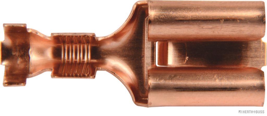 HERTH&BUSS Crimpverbinder 27mm, 4-6mm² Zinnbronze Flachsteckhülse