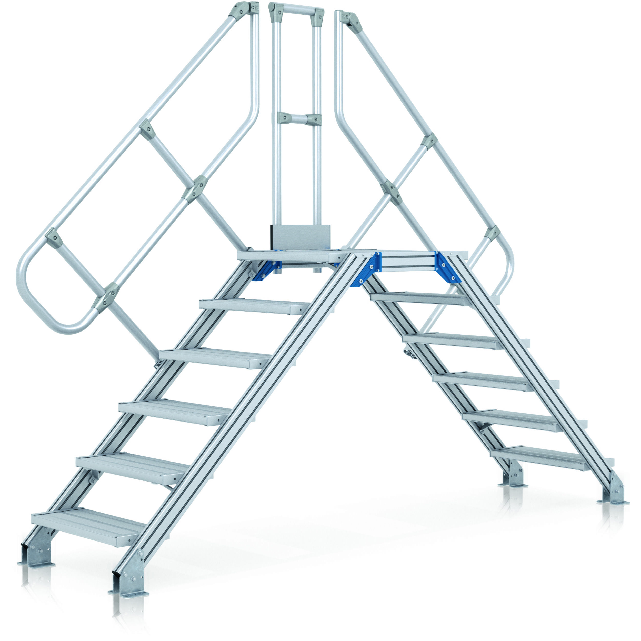 ZARGES Leichtmetall-Überstieg 60° 7 Stufen 800mm 1.63m Hoog ZARGES Leichtmetall-Überstieg 60° 7 Stufen 800mm 1.63m Hoog