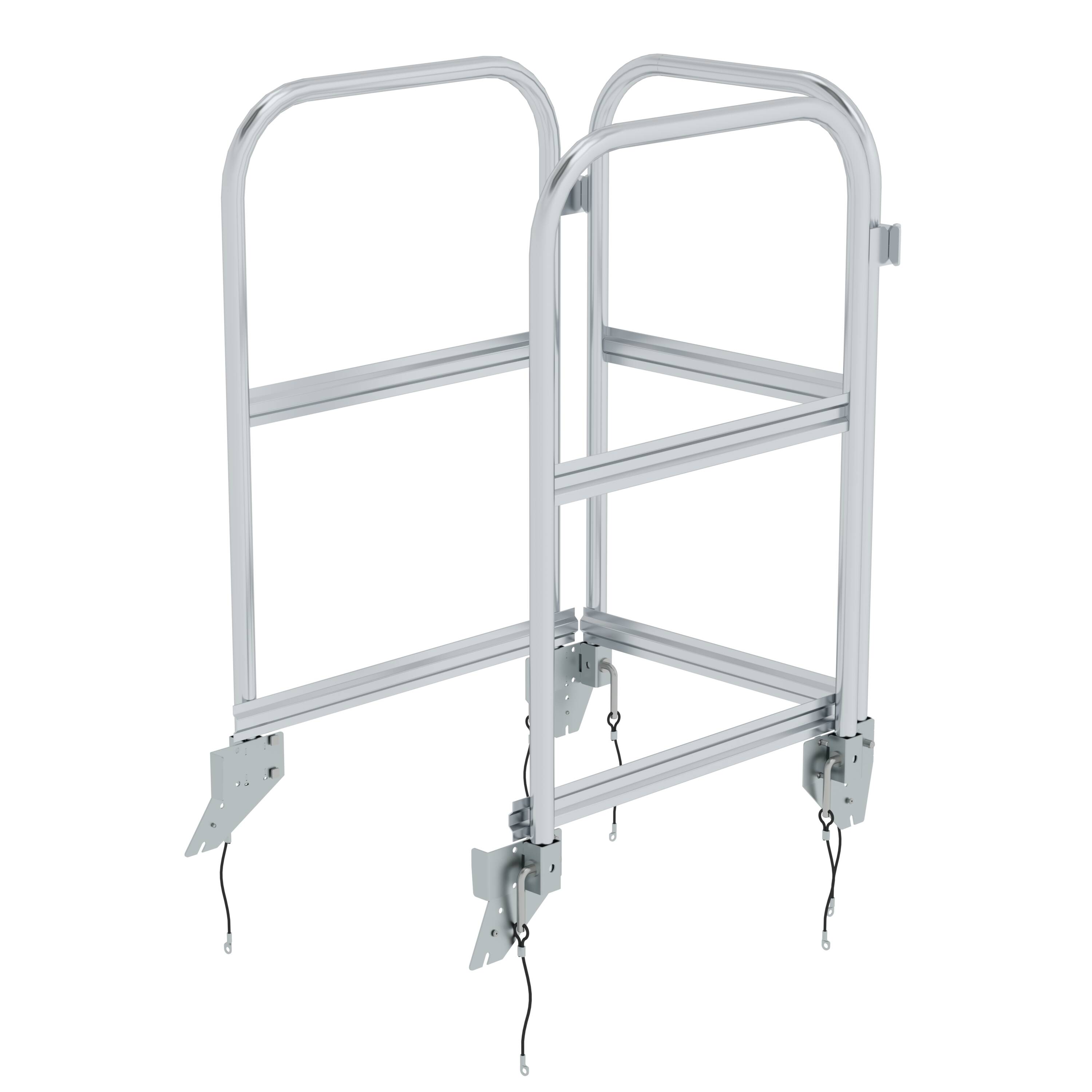 Aluminium Podesttreppen-Geländer Stecksystem von GÜNZBURGER STEIGTECHNIK Aluminium Podesttreppen-Geländer Stecksystem von GÜNZBURGER STEIGTECHNIK