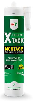 TEC7 x-Tack Hochleistungskleber, 290ml - Schwarz, Ideal für alle Montagearbeiten TEC7 x-Tack Hochleistungskleber, 290ml - Schwarz, Ideal für alle Montagearbeiten