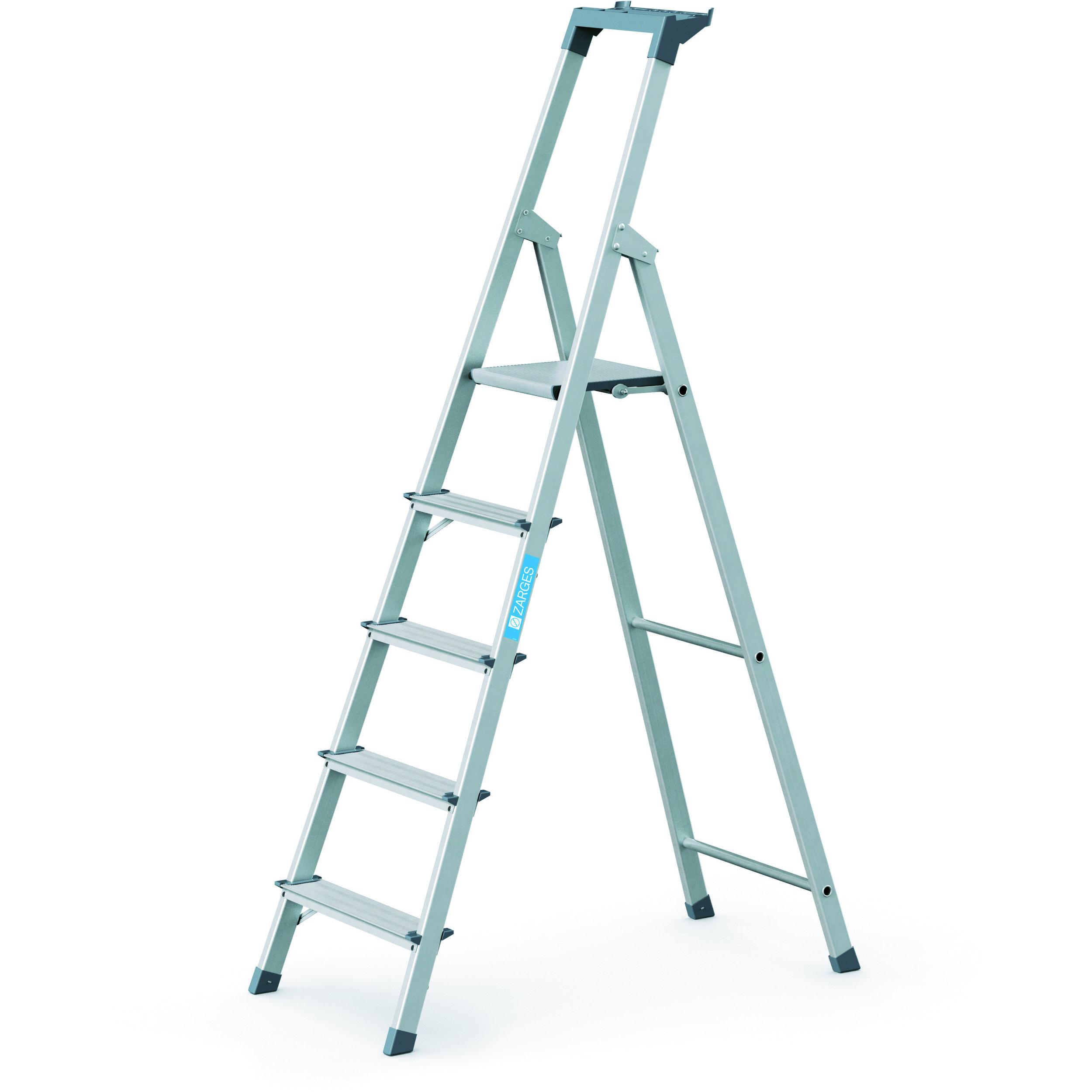 ZARGES Scana S 5 Stufen Stehleiter, 3 m Arbeitshöhe, EN 131 Pro ZARGES Scana S 5 Stufen Stehleiter, 3 m Arbeitshöhe, EN 131 Pro