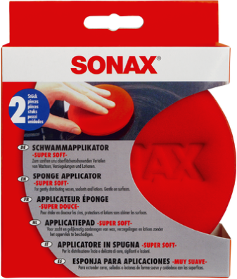 SONAX Super Soft SchwammApplikator für Autopflege 2er Pack SONAX Super Soft SchwammApplikator für Autopflege 2er Pack