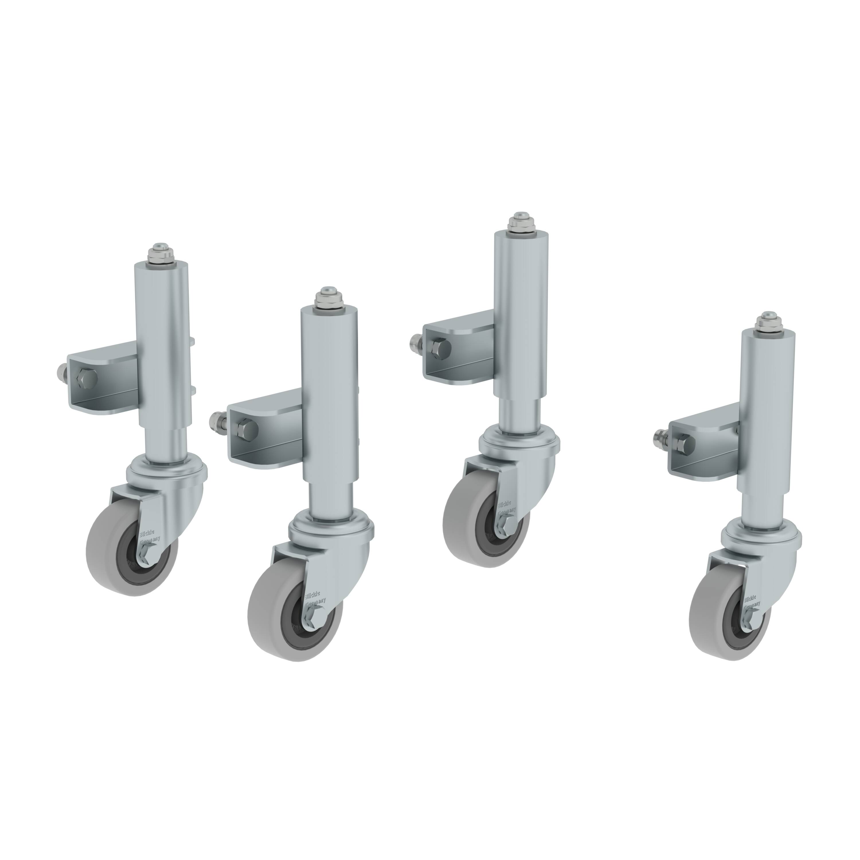 Feder-Bremsrollen Selbstmontage-Kit (4 Stück) von GÜNZBURGER STEIGTECHNIK für Arbeitspodeste Feder-Bremsrollen Selbstmontage-Kit (4 Stück) von GÜNZBURGER STEIGTECHNIK für Arbeitspodeste