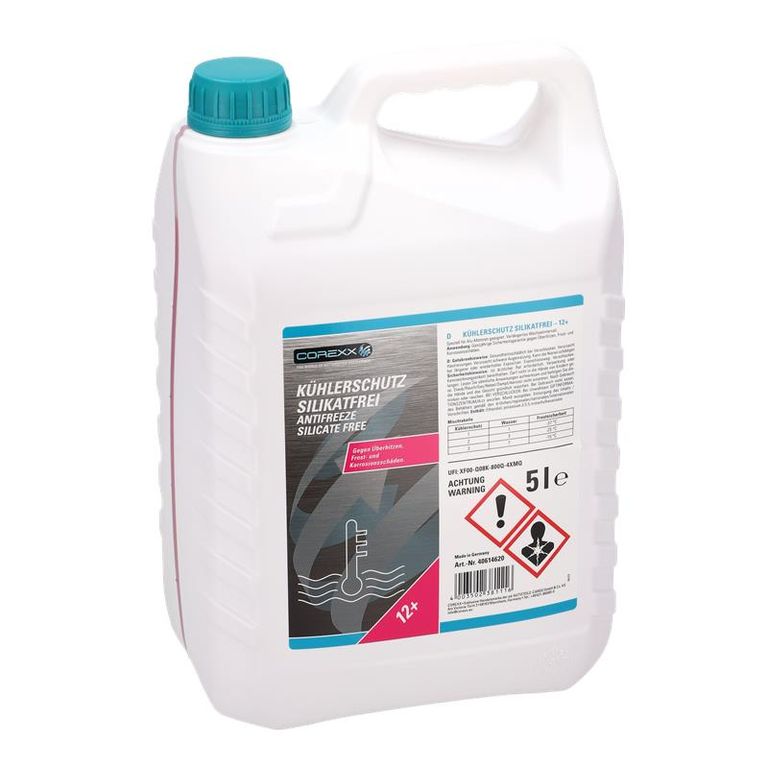 COREXX Kühlerfrostschutz Silikatfrei 5 Liter G12+ - Effizienter Kühlerschutz für alle Fahrzeugtypen COREXX Kühlerfrostschutz Silikatfrei 5 Liter G12+ - Effizienter Kühlerschutz für alle Fahrzeugtypen