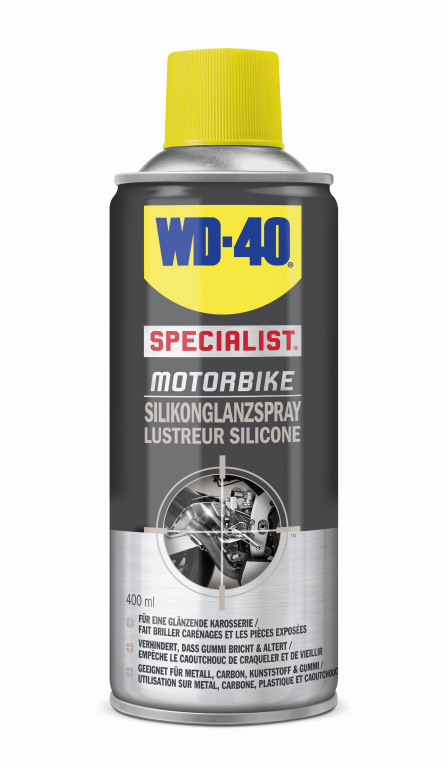 WD-40 Silikonglanzspray - Hochwertiges Glanzspray für Motorräder, Spraydose 400ml WD-40 Silikonglanzspray - Hochwertiges Glanzspray für Motorräder, Spraydose 400ml