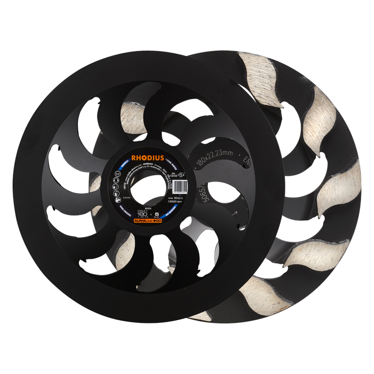 Rhodius DS41 Diamantschleiftopf 180 mm für Beton und Granit
