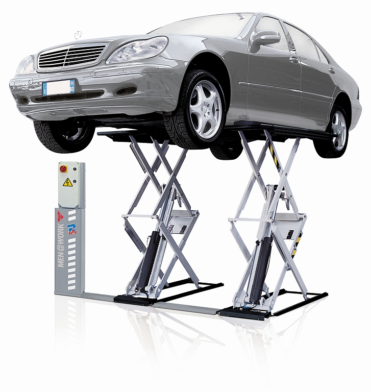 MEN@WORK Doppel-Scherenbühne für Werkstatt – Hochwertige Autohebebühne MEN@WORK Doppel-Scherenbühne für Werkstatt – Hochwertige Autohebebühne