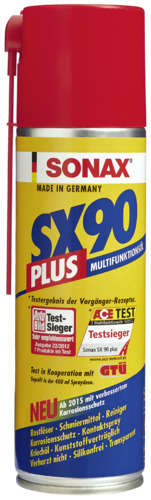 SONAX SX 90 Plus 300 ml Multifunktionsspray – Rostlöser, Schmiermittel, Kontaktspray SONAX SX 90 Plus 300 ml Multifunktionsspray – Rostlöser, Schmiermittel, Kontaktspray