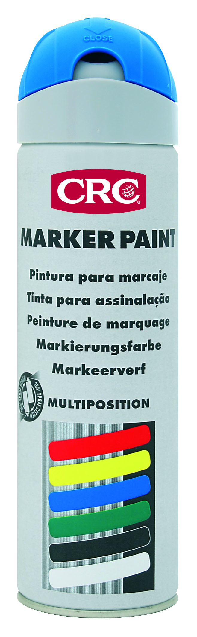 Leucht-Blau 500 ml temporäre Marker Paint Spraydose von CRC Industries Markierfarben - EAN 541238606 Leucht-Blau 500 ml temporäre Marker Paint Spraydose von CRC Industries Markierfarben - EAN 541238606