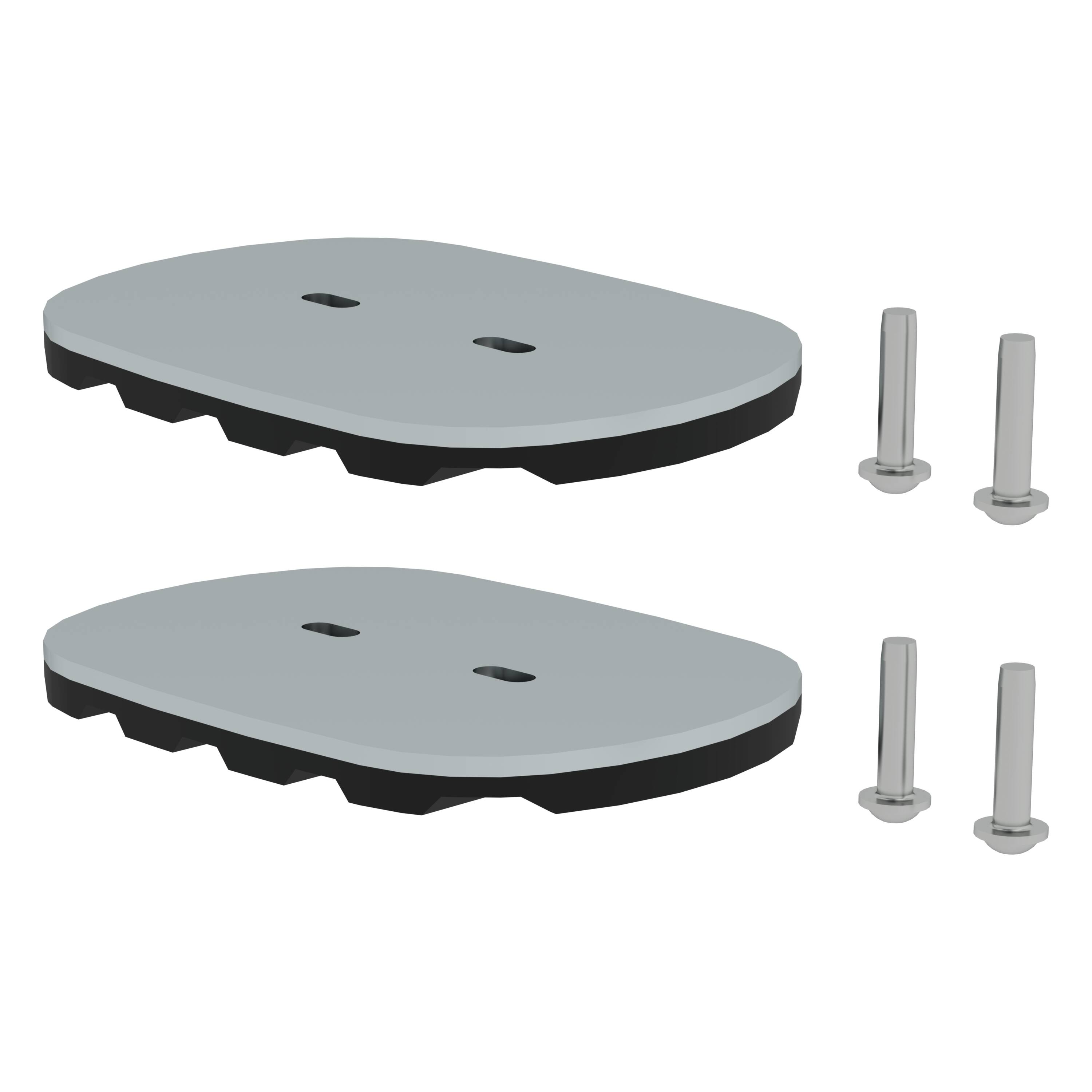 Nivello®-Fußplatte für Gitterroste (126x89mm) von Günzburger Steigtechnik Nivello®-Fußplatte für Gitterroste (126x89mm) von Günzburger Steigtechnik