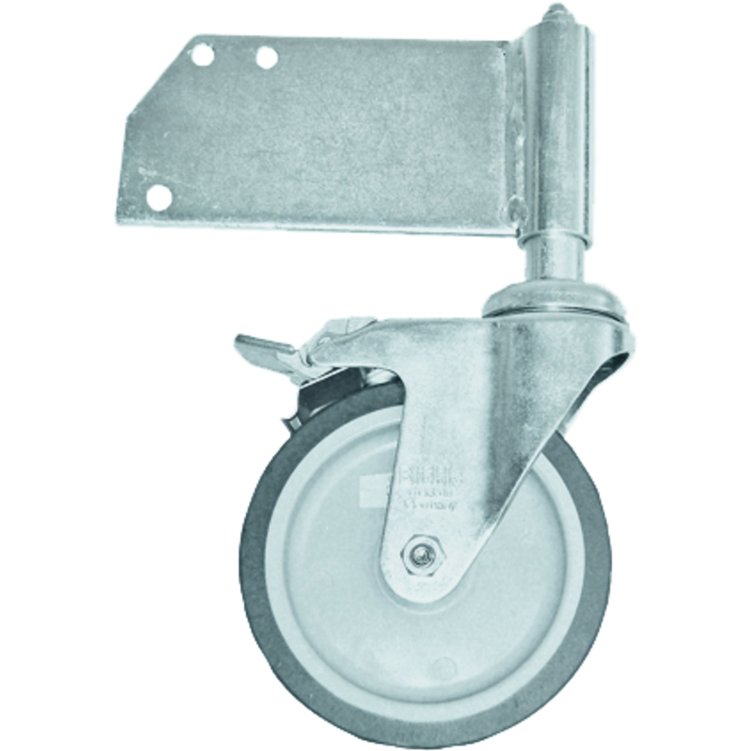 Drehbare ZARGES Federrolle 125mm - Hochbelastbar bis 15kg, speziell für Treppen & Plattformen Drehbare ZARGES Federrolle 125mm - Hochbelastbar bis 15kg, speziell für Treppen & Plattformen