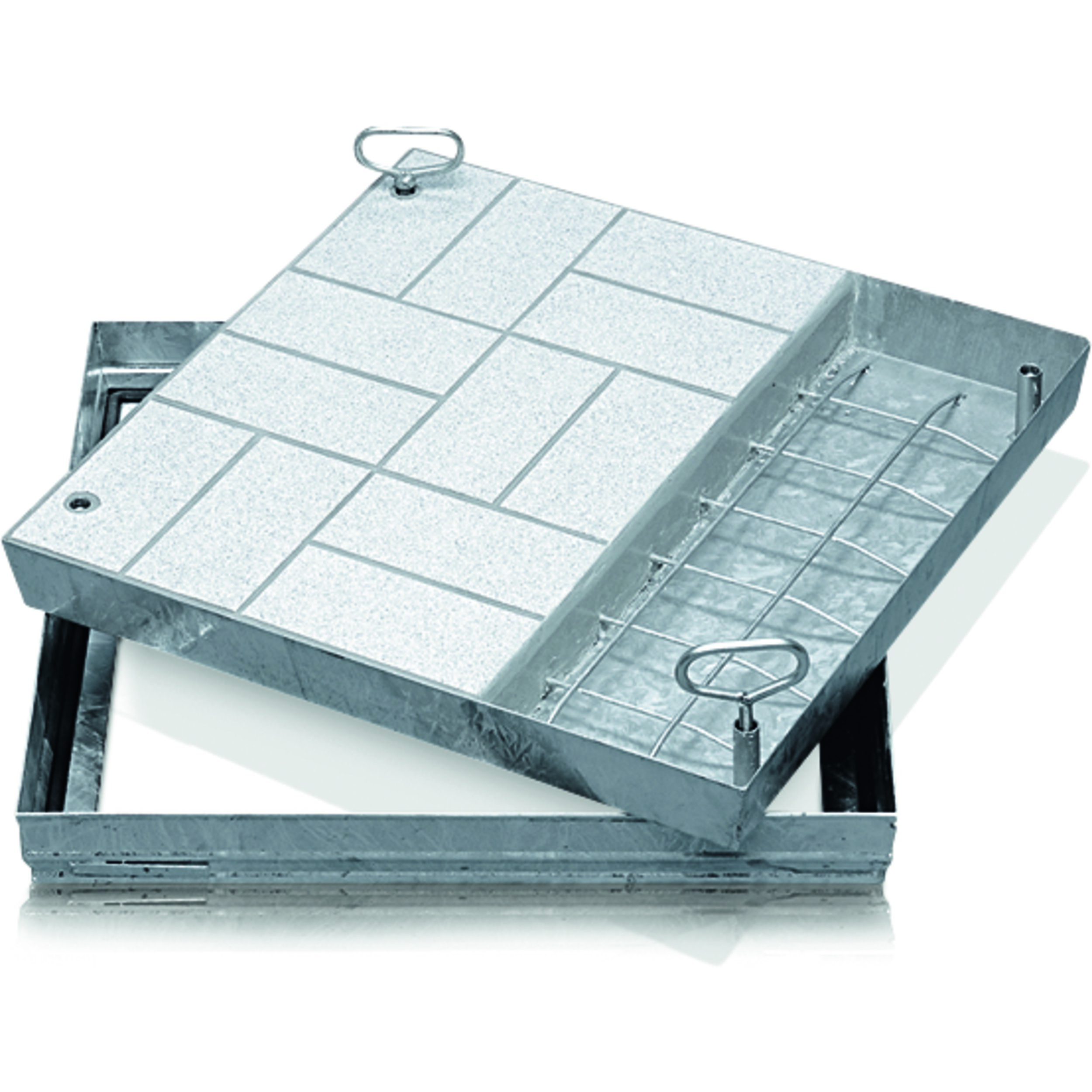 Schachtabdeckung Stahl verzinkt 800x800 mm befahrbar DIN EN 124 Schachtabdeckung Stahl verzinkt 800x800 mm befahrbar DIN EN 124