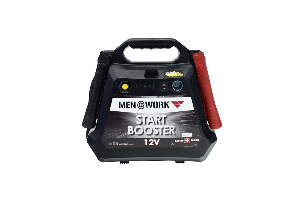 MEN@WORK Start Booster P23 12V 2500A - Robuster Batteriestarter für Fahrzeuge MEN@WORK Start Booster P23 12V 2500A - Robuster Batteriestarter für Fahrzeuge