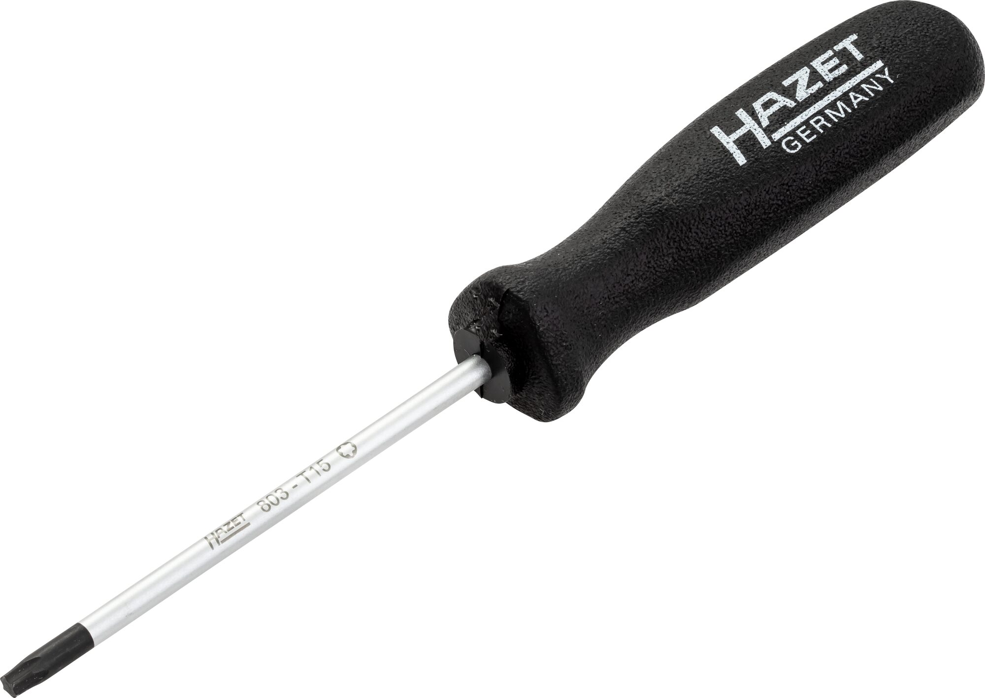 HAZET Torx Schraubendreher T15 3,27x70mm - Ergonomisch, Made in Germany