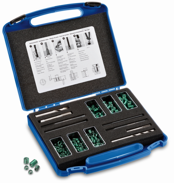 Reparatursortiment M6/M8 HELICOILplus von BÖLLHOFF - Gewindeeinsätze zur einfachen Selbstreparatur Reparatursortiment M6/M8 HELICOILplus von BÖLLHOFF - Gewindeeinsätze zur einfachen Selbstreparatur
