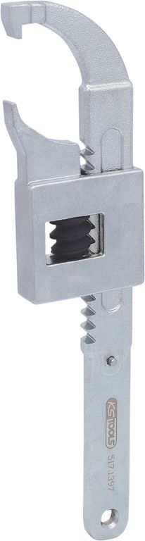 Verstellbarer Gelenk-Hakenschlüssel Chrom Vanadium von KS TOOLS - Ideal für stufenloses Arbeiten mit