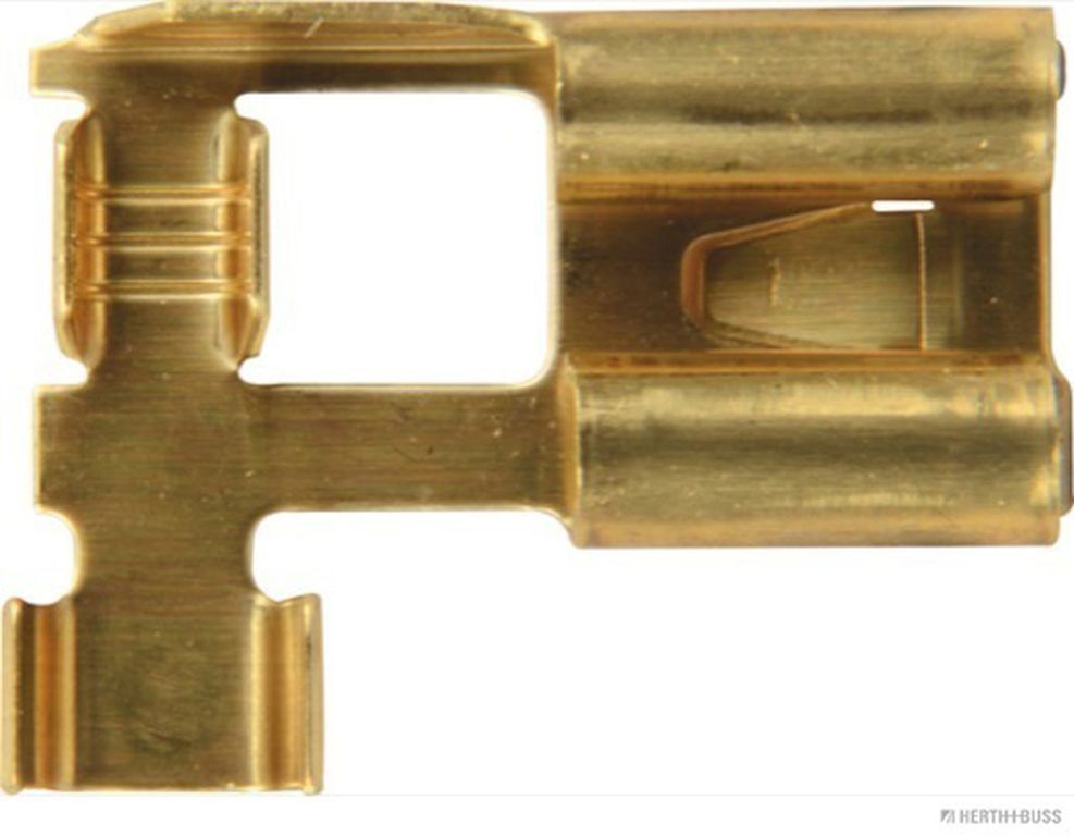 HERTH&BUSS Crimpverbinder L 15mm - 2,5mm². Gewinkelt mit Rastnase. Ideal für Flachsteckhülsen HERTH&BUSS Crimpverbinder L 15mm - 2,5mm². Gewinkelt mit Rastnase. Ideal für Flachsteckhülsen