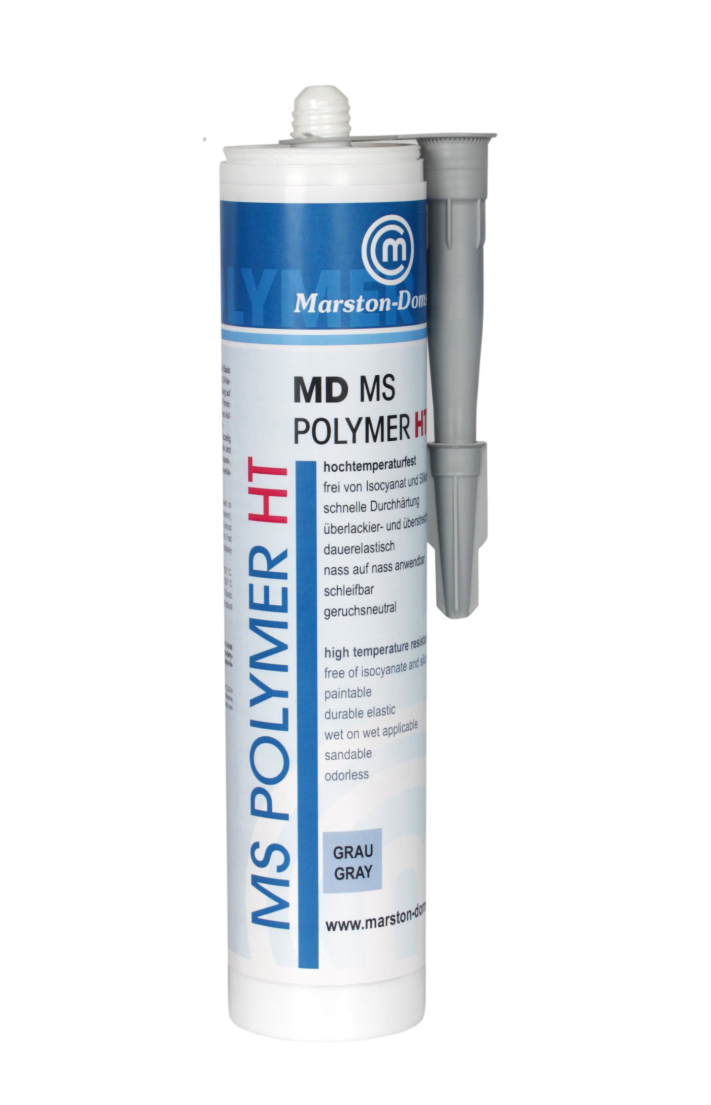 Hochtemperatur Kleber MD-MS Polymer HT grau 440g Kartusche
