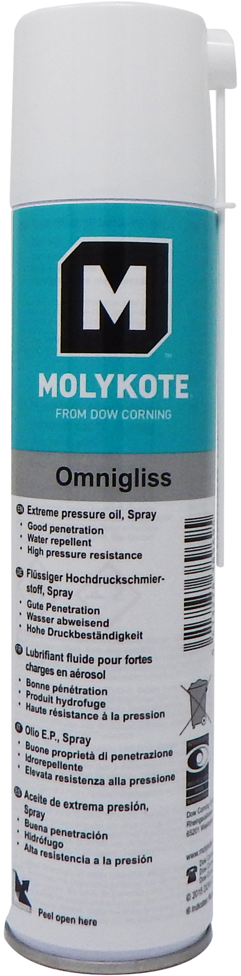 MOLYKOTE OMNIGLISS SPRAY - 400ml Hochleistungs-Schmiermittel von renommiertem Hersteller MOLYKOTE OMNIGLISS SPRAY - 400ml Hochleistungs-Schmiermittel von renommiertem Hersteller