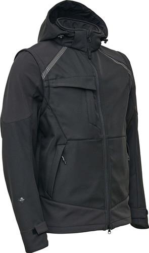 XL Softshell-Arbeitsjacke schwarz, wasser- & windabweisend XL Softshell-Arbeitsjacke schwarz, wasser- & windabweisend