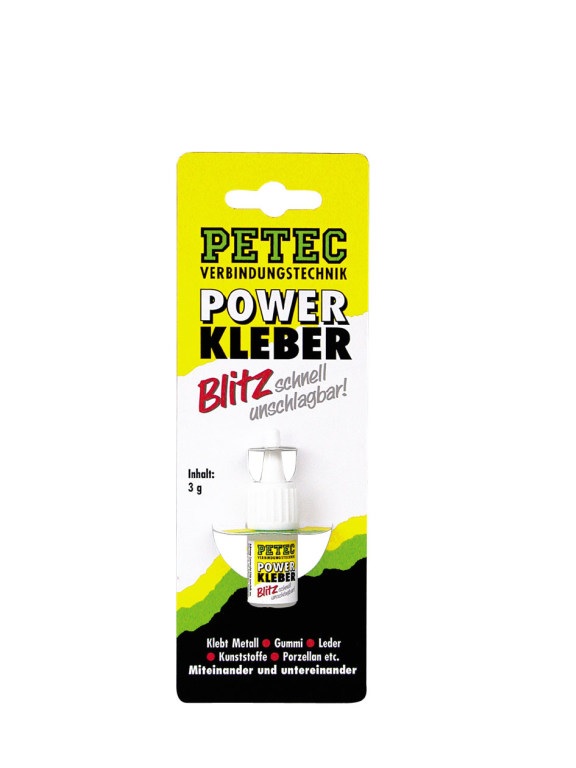 Power Kleber 3g Transparent Aushärtend, Silikonfrei, Dünnflüssig, Temperaturbeständig Power Kleber 3g Transparent Aushärtend, Silikonfrei, Dünnflüssig, Temperaturbeständig