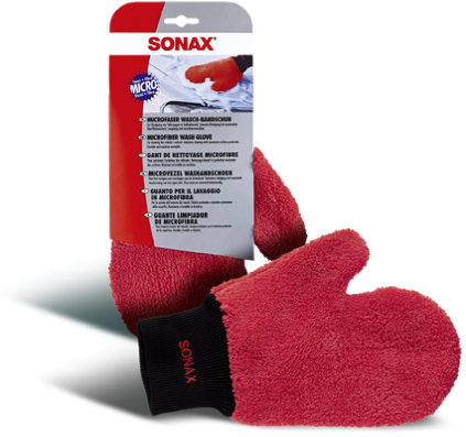 SONAX Microfaser WaschHandschuh für schonende Autopflege