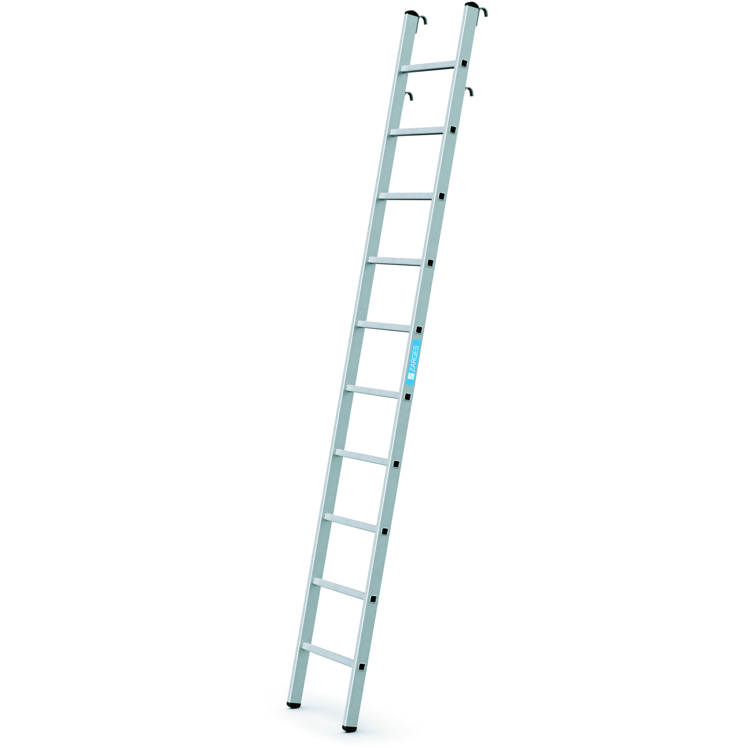 Steckbare Regalleiter ZARGES Stella LH - 10 Sprossen, 2,95m Einhängehöhe Steckbare Regalleiter ZARGES Stella LH - 10 Sprossen, 2,95m Einhängehöhe